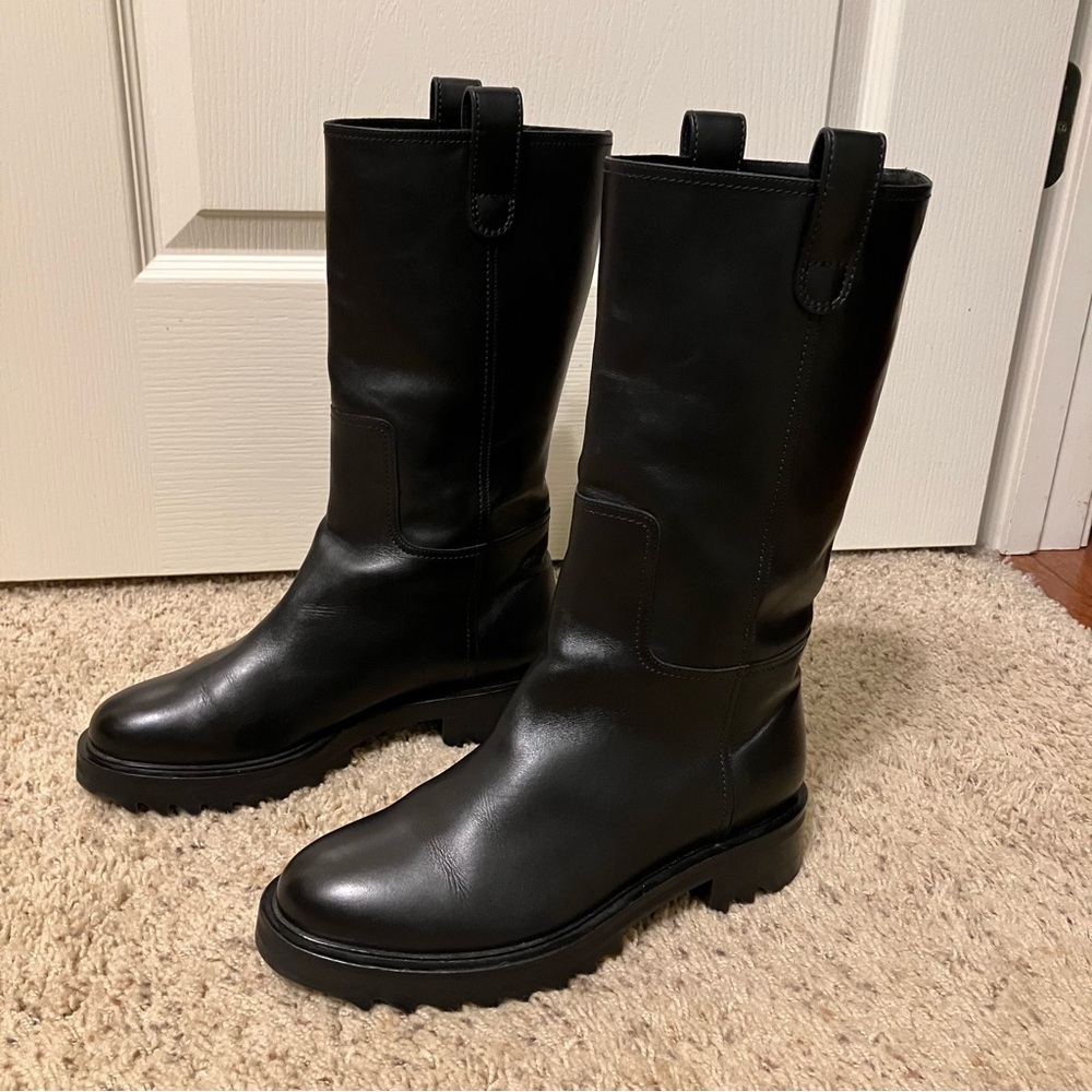 TAMARA MELLON Boots EASY RIDER Black - Sz 8.5 (EU 38.5) Made in Italy EXCELLENT! - Picture 6 of 15